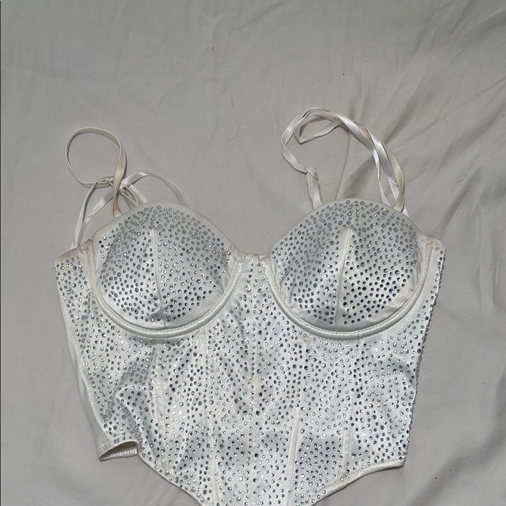 Windsor White Bustier Top